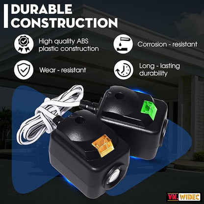 Upgraded 2X 820CB for Liftmaster Garage Door Sensor Replacement 41A5034, G801CB-P, 801CB, 041-0136 Chamberlain Garage Door Sensor, for Liftmaster Craftsman Garage Door Sensor, Safety Beam Eyes