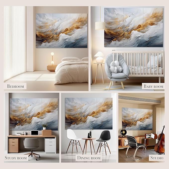 Acoustical Wall Panels, 72 X 48 Inches Art Acoustic Panels, Decorative Acoustic Panels, Acoustic Wall Panels, Sound Absorbing Wall Art, Whispers of Serenity