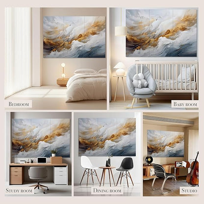 Acoustical Wall Panels, 72 X 48 Inches Art Acoustic Panels, Decorative Acoustic Panels, Acoustic Wall Panels, Sound Absorbing Wall Art, Whispers of Serenity