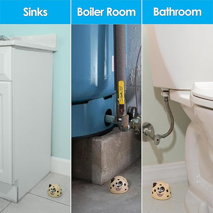 Water Leak Puppy Monitoring Sensor with Alarm 1 Pack - Electronic Flood Detector for Kitchen & Basement- Detects as Little as 1/32" of Liquid- Overflow Alert Beeps Loudly- XMAS Gift for New Homeowners