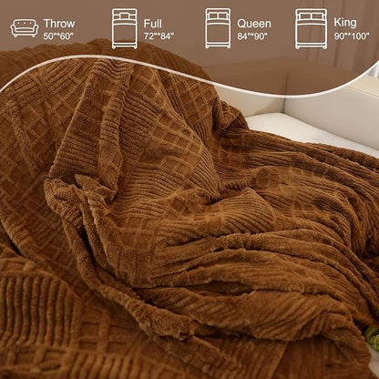 Heated Blanket Electric Queen,Waffle Heating Blanket with 12 Heat Levels, Fast Heating Blanket with 1-12 Timer Settings, Overheat Protection with ETL & FCC for Home Office Sofa-84"x90"