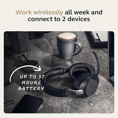 Jabra EVOLVE2 85, LINK380C MS Stereo Stand Black