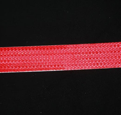 Red Reflective Tape Outdoor Waterproof 1 inch Wide, High Visibility Warning Industrial Marking Tape, Safety Stickers (68 feet,5 Rolls)