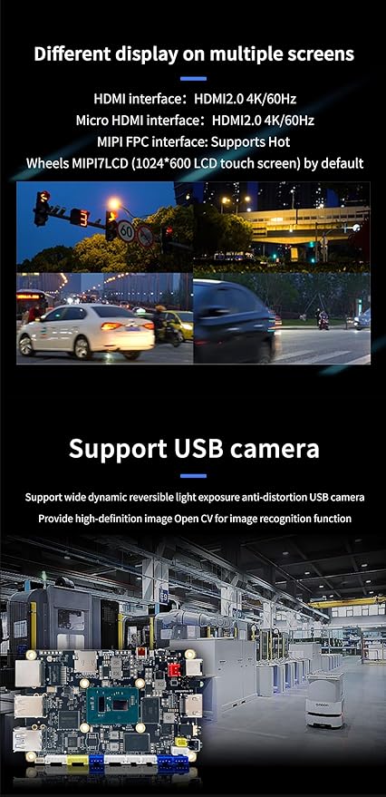 WayPonDEV youyeetoo X1 X86 Single Board Computer - A 64bit Windows 10/11/Linux Mini PC with Celeron N5105 CPU, Support Optional WiFi&BT NFC, PCIE 3.0 M.2 2280 NVMe or SATA SSD (8GB RAM+128GB Storage)