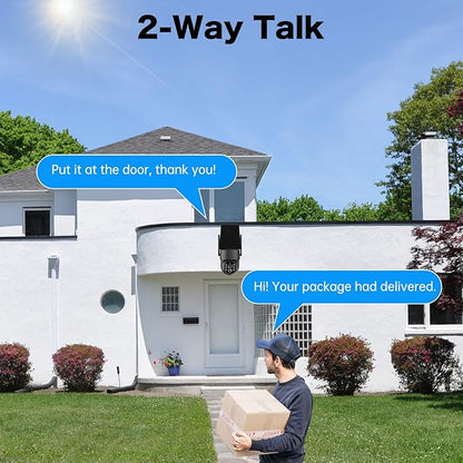 Solar Security Cameras Wireless Outdoor, 5G/2.4G Solar WIFI Cameras for Home Security,Battery Powered Outside Camera,Human Detection, Color Night Vision, 2-Way Talk for home Porch/Garage/Yard