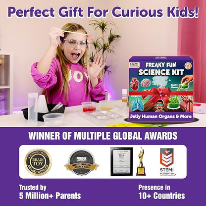 Butterfly EduFields Freaky Science Kit for Boys and Girls Ages 8-10-12-14 | Science Experiment Kits | Birthday Gifts for Kids | STEM Learning Toys for 8,9,10,11,12,13,14 Year Olds| Science Project Kit