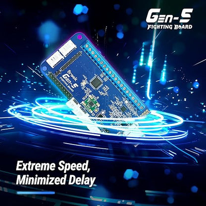 Brook Gaming GEN 5 Wired Fighting Board – Compatible with PS5, PS4, NS, NS2, and PC/Ultra-Low Latency & RGB Lighting Equipped (Exclusive Version)