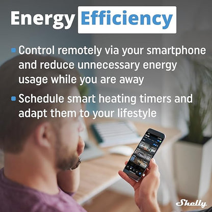 Shelly Blu TRV & Blu Gateway Gen3, Bluetooth-Operated Smart Thermostatic Valve, Smart Thermostatic Radiator Valve, Temperature Control, Home Automation, Compatible with Alexa, Google, Home Assistant