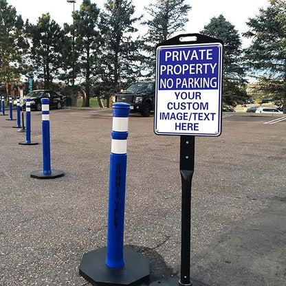 Private Property Sign No Parking Signs Custom Signs for Parking Lots Business and Schools Outdoor Use Aluminum Metal Decor 12x8 Inches