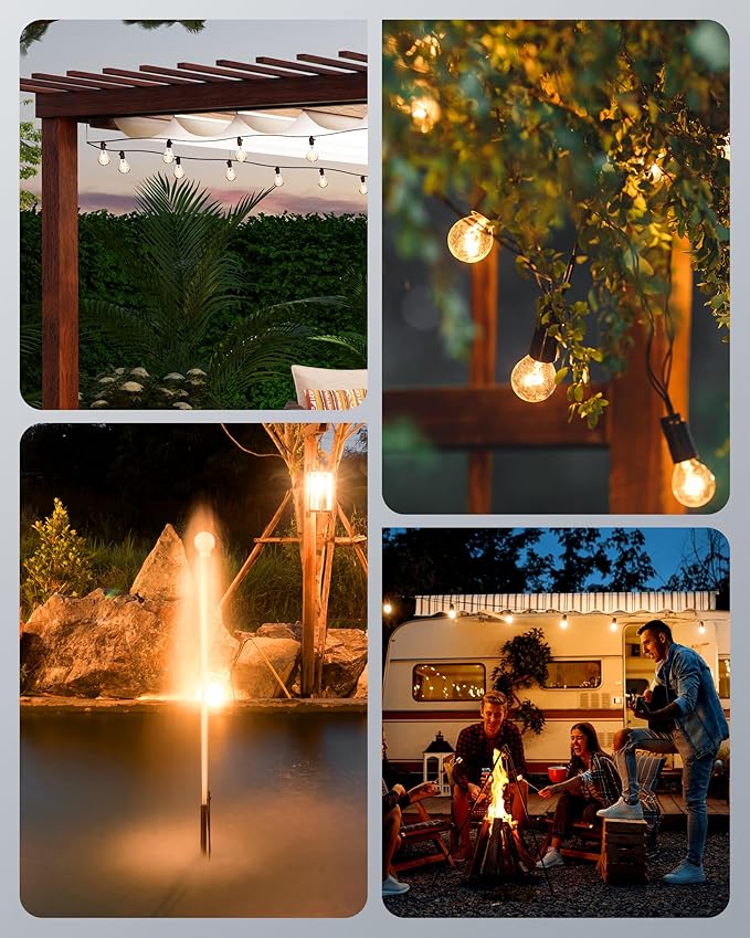 DEWENWILS Light Sensor Timer Waterproof, Plug in Timer Switch, 100 ft Range Remote Control with 2 Grounded Electrical Outlets for Christmas Outdoor String Lights, 15A 1/2HP UL Listed
