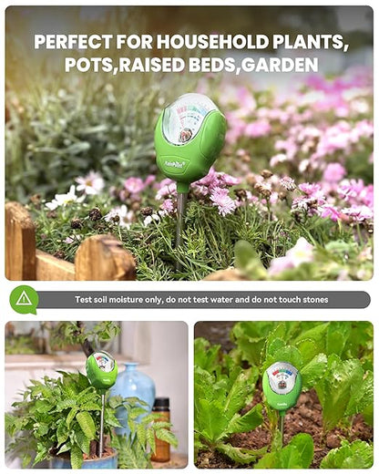 RAINPOINT Soil Moisture Meter for Plants - Accurate Plant Water Meter for Houseplants and Outdoor Plants,Gardening,Farming,No Batteries Needed(Green)
