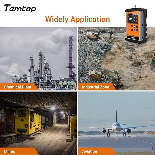 Temtop Particle Counter Aerosol Dust Monitor Professional Cleanroom Tester Laser Air Detector AQI Data Logger PM1.0 PM2.5 PM4.0 PM10 TSP PMD 351