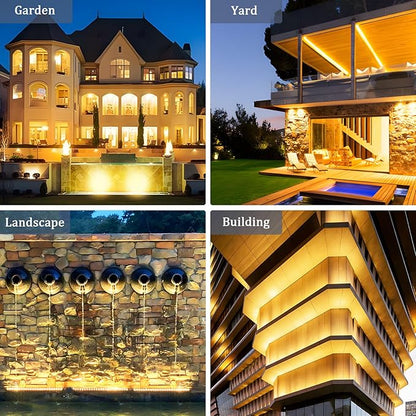 72W Outdoor Wall Washer Light, 4FT 2700K Warm White LED Wall Washer Lights, 120V IP67 Waterproof LED Light Bar for Outdoor, Plug-in (2 Pack)