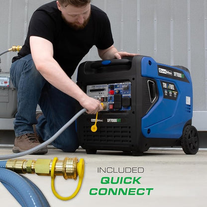 DuroMax XP7000iHT 7,000-Watt Portable Tri Fuel Inverter Generator