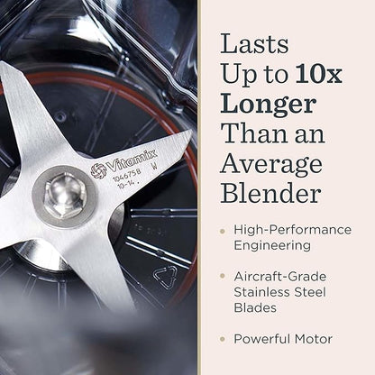 Vitamix Propel Series 510 Blender with Three Blending Programs, Professional-Grade Blender for Smoothies and More, Stainless-Steel Blades, Self-Cleaning Kitchen Appliance, 48 Oz Container, Slate