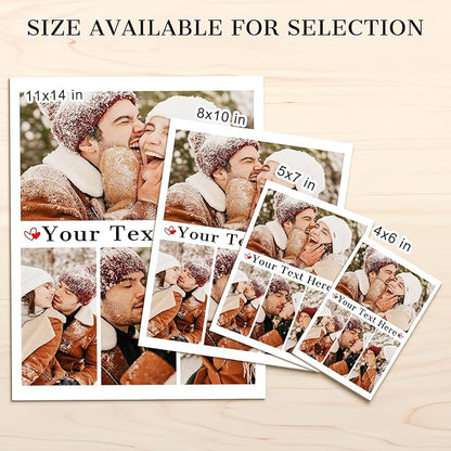 Custom Photo Frame with Stand, Personalized Picture Display, MDF and Wood Construction, Desktop Decor, Multiple Designs, Customizable Gift for Family and Friends