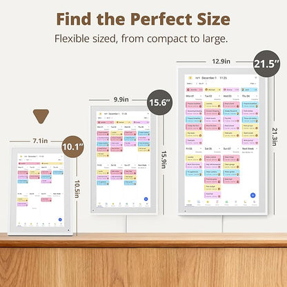 Digital Calendar Touch Screen 10 Inch, Electronic Calendar Chore Chart for Family Monthly/Weekly/Daily Planner, Smart Calendar for Home Organization, Desk Mount and APP Control