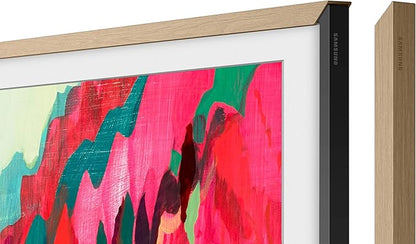 Samsung 75” The Frame Customizable Bezel (2025 Model), Magnetic, Quick and Easy Installation, VG-SCFF75TKBZA, Modern Teak