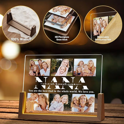 Photo Decorative Plaque Personalized Nana Gifts, Custom Nana Gifts on Mothers Day, Customized Nana Picture Frame, Best Nana Ever Gifts on Birthday