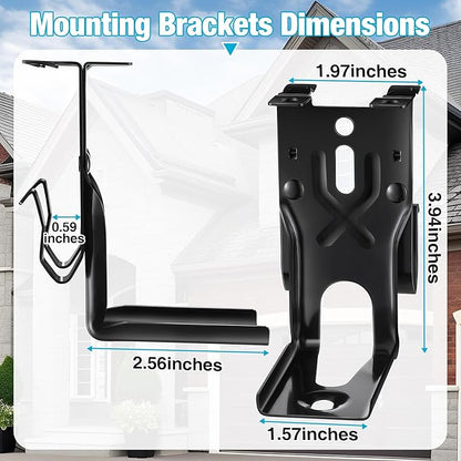 4 Pcs Garage Door Sensors Bracket, Replacement for 41A5034 Safety Sensor Kit Brackets, Compatible with Craftsman/Chamberlain/Liftmaster Garage Door Sensor