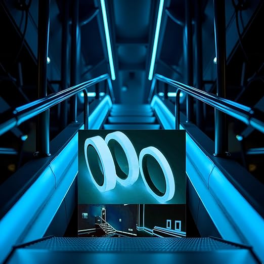 BWESOO 3Pcs Blue Glow in The Dark Tape 9.8 FT Fluorescent Spike Sticker for Stairs Walls Steps Safetys Exits Sign Warning Tape 1PC Self-Adhesive Luminous Tapes Safety Warning Tapes