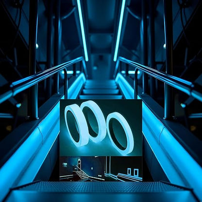 BWESOO 3Pcs Blue Glow in The Dark Tape 9.8 FT Fluorescent Spike Sticker for Stairs Walls Steps Safetys Exits Sign Warning Tape 1PC Self-Adhesive Luminous Tapes Safety Warning Tapes