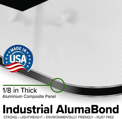 Custom Think Sign, OSHA Sign, 36x48 Inches, Reflective, Rust Free DiBound, Fade Resistant, Made in USA by My Sign Center