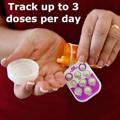 Pill Popper - Memory Aid Medication Dose Tracker (6 Pack)