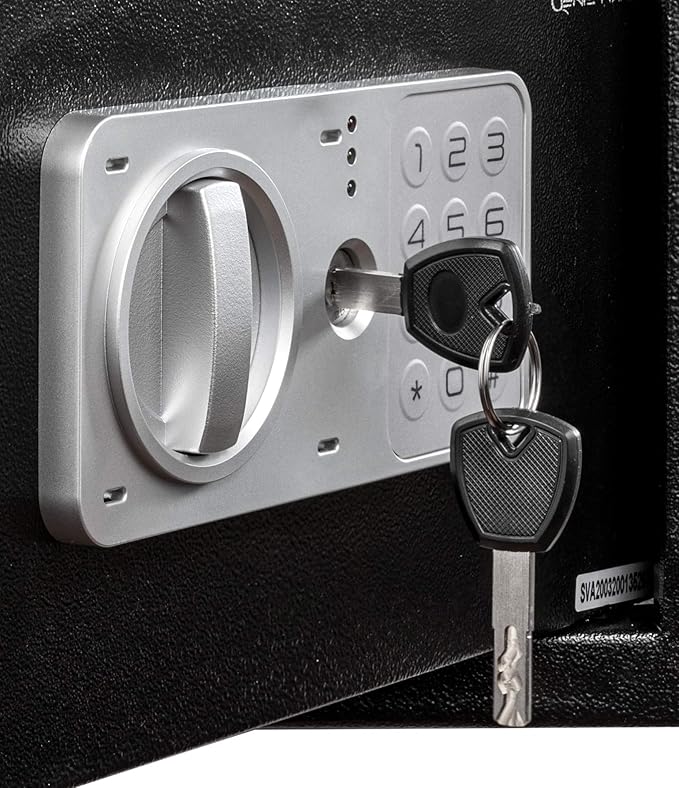 Genie Hand – Time Delay Safe, Anti Robbery Safe Box, Timed Controlled Opening – B-Class Lock – Anti Bounce Technology (Large - Standard)