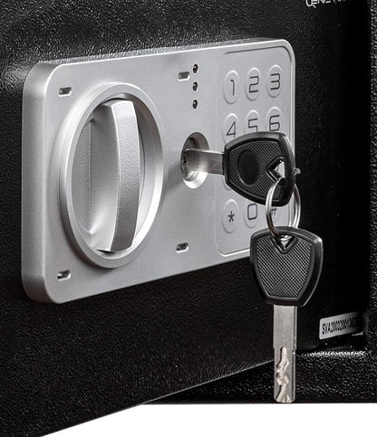 Genie Hand – Time Delay Safe, Anti Robbery Safe Box, Timed Controlled Opening – B-Class Lock – Anti Bounce Technology (Large - Standard)