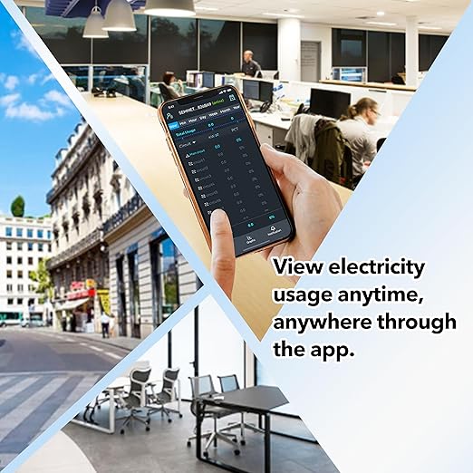 Smart Home Energy Monitor with 16 50A Circuit Level Sensors, Measure Power Usage in Real-Time, History with App (16 50A Circuit Level Sensors) - Compatible with Home Assistant