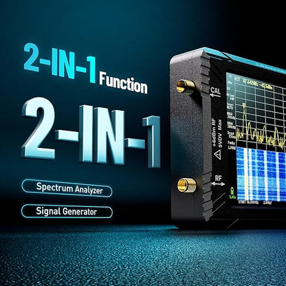 SeeSii TinySA Ultra+ ZS406 Spectrum Analyzer: 4.0 Inch 5.4GHz Handheld Tiny Frequency Analyzer with ZK06-UM 21dB LNA Module 32Gb Card—100kHz to 800MHz MF/HF/VHF UHF Input, 2025 Upgraded