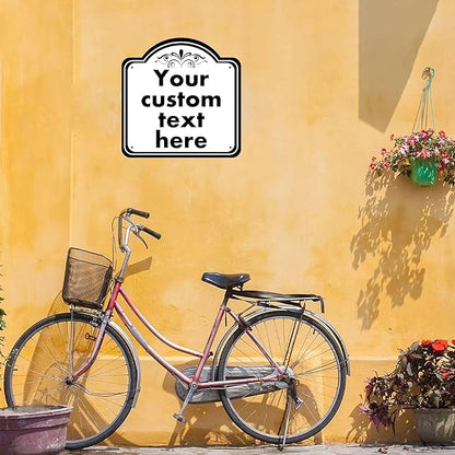 custom garden sign, Custom Indoor/Outdoor Decorative Sign，Aluminum Weatherproof Metal Sign Multiple Sizes, Customize for Office, Business, Workplace, office, Home, Delivery Signs