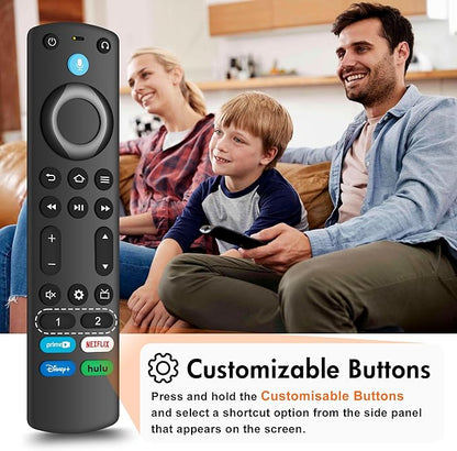 Replacement-Voice-Remote Fit for Fire-Smart TV Stick/TV Cube, Stick 4K/4K Max(1st / 2nd Gen), Stick HD/Lite, Smart TV 3rd Gen, Compatible with Insignia/Pioneer Smart TVs