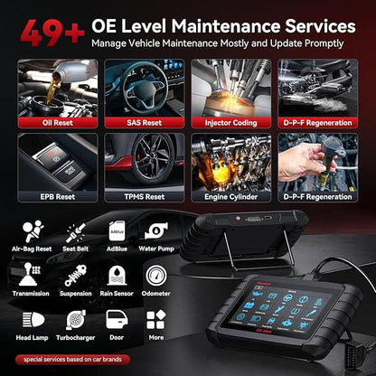 iCarsoft CR MAX 2025 Version Bidirectional Scan Tools Full System Diagnosis 49 Services All Active Test OBD2 Scanner Diagnostic Tool Car Code Reader ECU Coding CAN FD Free Update for 10000+ Vehicles