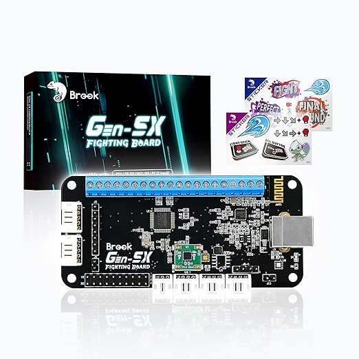 Brook GEN5X Fighting Board – Ultimate Multi-Platform Support: Compatible with PS5, Xbox Series, NS 2, and PC – Ultra-Fast Responsiveness Ideal for Fighting Games (Exclusive Version)