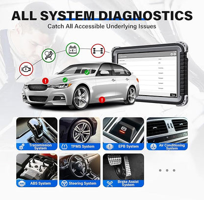 TOPDON Phoenix Plus 2 Bidirectional Scan Tool with Battery Tester, 2 Years Free Update, OE-Level Full Diagnosis, Topology Scanner, 40+ Reset Services, AutoAuth for FCA SGW