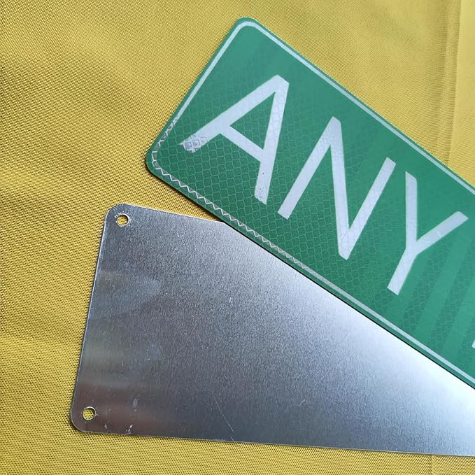 Custom Street Signs, Reflective Option, Single/Double Sided, Rust Free Aluminum, UV Protected & Weatherproof - 4x18 Inch
