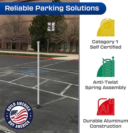 Impact Recovery - Sta-Rite Flexible Sign Post - Sign Holder for Handicap Parking Signs - Made in the USA - 102”