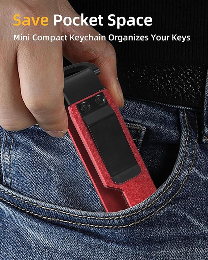 Keychain Key Holder Keychain Tile For Men/Women Key Finder Ring/Organizer for Car Keys Keyring Accessories 2-5 Keys
