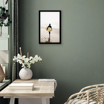Americanflat 12x19 Picture Frame with Shatter-Resistant Glass - Signature Collection - Gallery-Style Frames Made of Engineered Wood - Photo Frame for Wall Display - Black