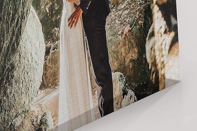 P&L ART. Personalized Custom Canvas Prints: Photo On Canvas Transform Your Photos into Stunning Framed Wall Art Digitally Printed Photo To Canvas Ideal for Home Decor Gifts Keepsakes Framed 24X36