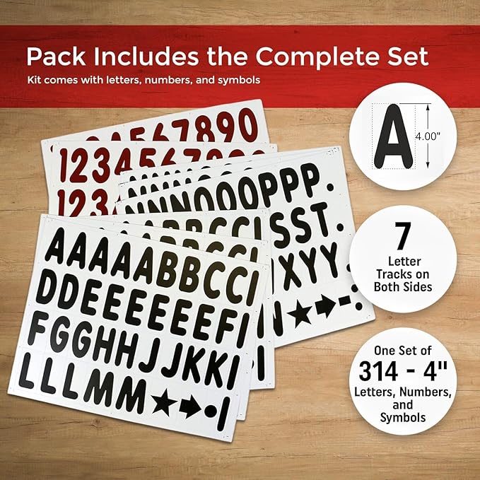 SmartSign 24"x36" Changeable Message Sign Board Sidewalk Sign, Standard Portable BigBoss & Letter Kit for Outdoor, Business, Large Black Standing Frame with Wheels, USA-Made