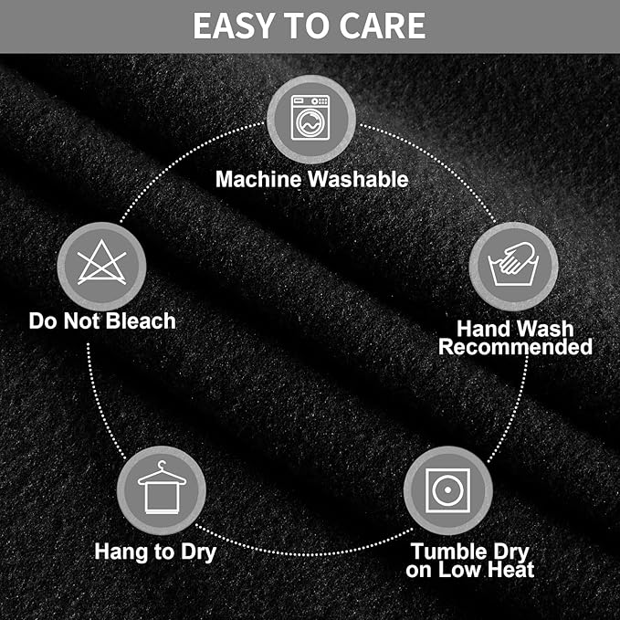 Easy-Going 100% Waterproof Recliner Cover, Stretch Couch Covers for Reclining Couches, Extra Large Sectional Sofa Slipcover, L-Shape Furniture Protector for Kids & Pets, 5 Seater, Black