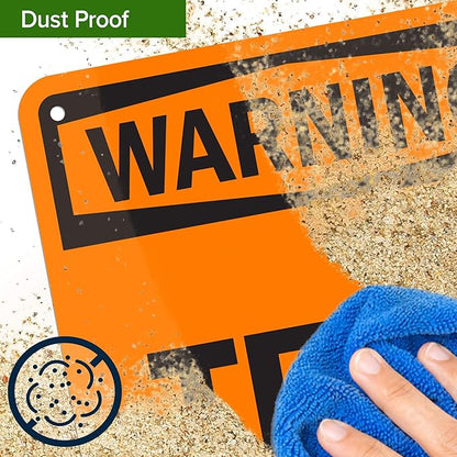 Custom warning Sign, OSHA Sign, 7x10 Inches, 55 mil thick HDPE (high density polyethylene), Made in USA by My Sign Center