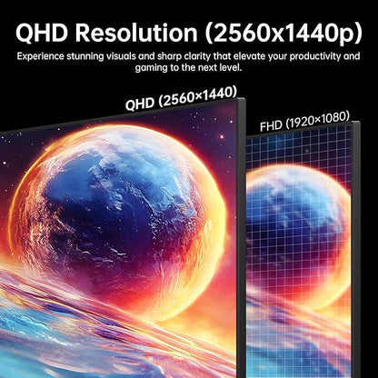 KTC 32 Inch 2K 120Hz Computer Monitor, IPS QHD 2560 x 1440p Monitor with Ultra-Thin Bezels, HDR10, Adaptive Sync, HDMI/Display Ports, Tilt Adjustable, Eyecare, Ideal for Office and Casual Gaming
