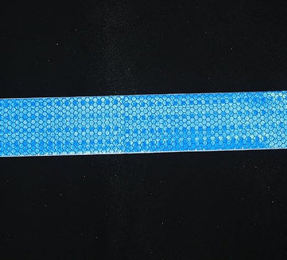 Blue Reflective Tape 2 inch Wide, Outdoor Waterproof High Visibility Warning Industrial Marking Tape, Safety Stickers (68 feet,5 Rolls)