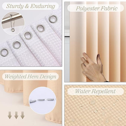 Bathroom Sets with Shower Curtain and Rugs, 27PC Bathroom Accessory Set, White Bathroom Set, White Bathroom Accessories Set with Trash Can, Toilet Brush and Soap Dispensers