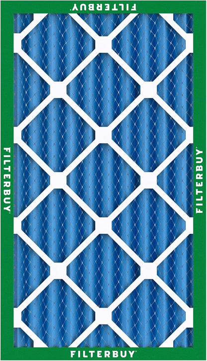 Filterbuy 10x18x4 Air Filter MERV 13 Optimal Smoke & Allergy Defense (12-Pack), Electrostatic Pleated HVAC AC Furnace Filters Replacement, Made in USA (Actual Size: 10.00 x 18.00 x 3.63)