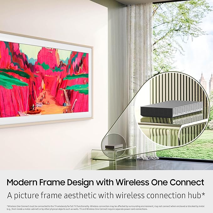 Samsung 85-Inch Class The Frame Pro LS03FW 4K Neo QLED Mini LED Smart TV (2025 Model) Slim Fit Wall Mount Modern Frame Design with Wireless One Connect, NQ4 AI Gen3 Processor, Art Mode, Alexa Built-in